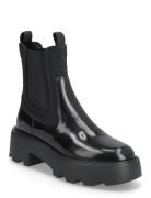 T Monogram Lug Chelsea Boot 65Mm Black Tory Burch