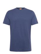 Mmgpenn Linen O-Ss Tee Blue Mos Mosh Gallery