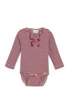 Body Ls Y/D Rib Red Minymo