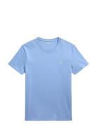 Custom Slim Fit Jersey Crewneck T-Shirt Blue Polo Ralph Lauren