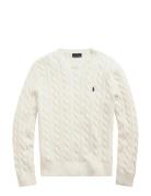Cable-Knit Cotton Sweater Cream Polo Ralph Lauren