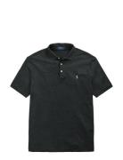 Pima Polo-Ssl-Knt Black Polo Ralph Lauren