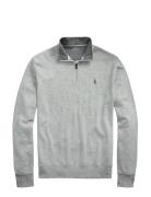 Double Knit Jersey-Lsl-Knt Grey Polo Ralph Lauren