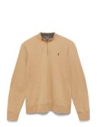 Double Knit Jersey-Lsl-Knt Beige Polo Ralph Lauren