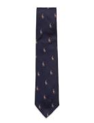 Polo Pony Silk Repp Narrow Tie Blue Polo Ralph Lauren