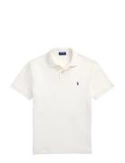 Slim Fit Mesh Polo Shirt Cream Polo Ralph Lauren