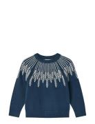 Alon Pullover Leaf Navy Fliink