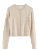 Fine-Knit Cardigan Beige Lindex