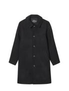Compact Wool Curtis Coat Black Mads Nørgaard