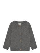 Cardigan Rib Wool Grey Lindex
