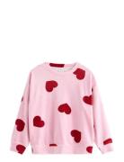 Långärmad Tröja I Velour Pink Lindex