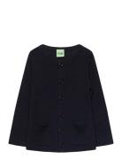 Baby Rib Cardigan Navy FUB