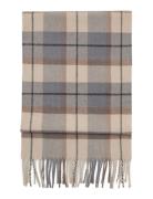 Check Fringed Scarf Patterned Mango