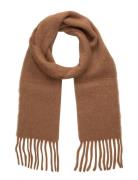 Fringed Edge Scarf Brown Mango