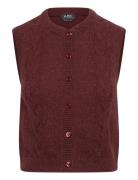 Alyson Vest Burgundy A.P.C.