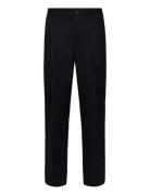 Regular-Fit Pleated Flannel Trousers Black Mango