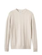 Herringb Structured Sweater Beige Mango