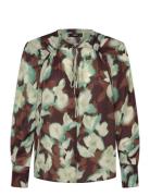 V-Neck Blouse With Tie Patterned Mango