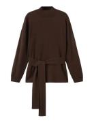 Knot Detail Sweater Brown Mango