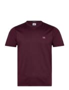 Logo Patch T-Shirt Burgundy C.P. Company