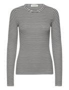Petriciasw Stripe T-Shirt Long Slee Black Sofie Schnoor