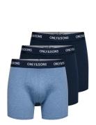 Onsfitz Solid Boxer 3Pack Noos Navy ONLY & SONS
