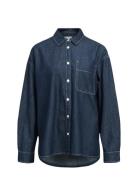 Objgina L/S Lo Denim Shirt Noos Blue Object