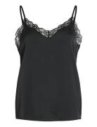 Vienna Ravenna Lace Singlet - Noos Black Vila