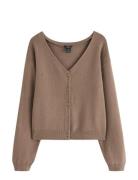 Strikket Cardigan Brown Lindex