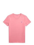 Custom Slim Fit Cotton T-Shirt Pink Polo Ralph Lauren