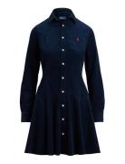 Cotton Corduroy A-Line Shirtdress Navy Polo Ralph Lauren