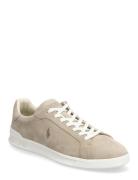 Heritage Court Ii Suede Sneaker Beige Polo Ralph Lauren