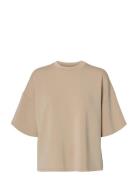 Slwover D Tenny Tee Noos Beige Selected