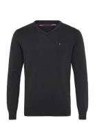 Essential Cotton V Neck Black Tommy Hilfiger