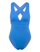 S.collective Cross Back Piece Blue Seafolly