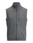 Brushed Fleece Mockneck Vest Grey Polo Ralph Lauren
