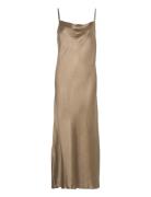 Slfsilva Ankle Strap Dress B Gold Selected