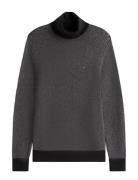 Pima Ctn Cash Herringb Roll Black Tommy Hilfiger