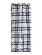 Pyjamasbyxor I Flanell Blue Lindex