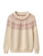 Nova Bow Pullover Beige Fliink