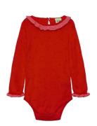 Baby Ruffle Body Red FUB