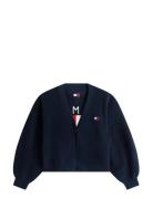 Tjw Flag Badge Cardigan Navy Tommy Jeans