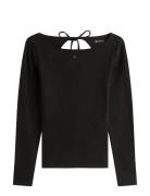 Tjw Slim S Flag Bling Ls Top Black Tommy Jeans