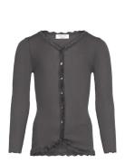 Rkbalta Modal Ls Lace Cardigan Grey Rosemunde Kids