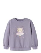 Nmfvalona Ls Long Rlx Sweat Bru Purple Name It