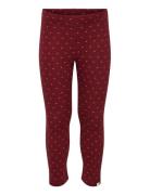Kmgtrinny Life Aop Bsc Legging Jrs Noos Burgundy Kids Only