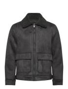 Double Face Jacket With Fleece Lining Green Mango