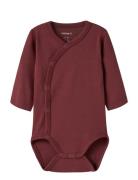 Nbfvulla Ls Wrap Body Burgundy Name It