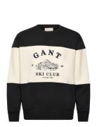 Blocked Embroidered Sweat Black GANT