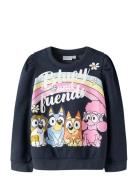 Nmfjenney Bluey Sweat Bru Sky Navy Name It